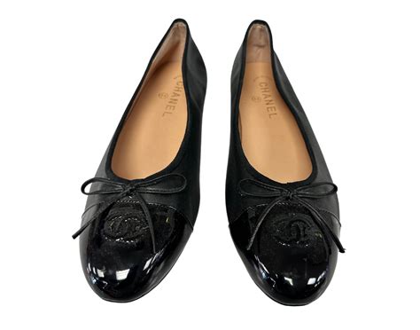 ballerine chanel noire|ballerine chanel vintage.